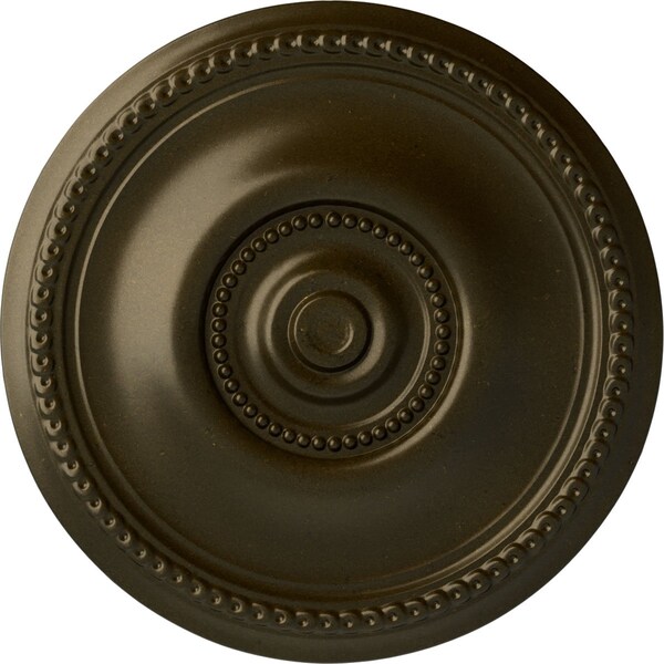 Ekena Millwork Raynor Ceiling Medallion (Fits Canopies up to 6"), Hand-Painted Green Gold, 20 5/8"OD x 1 3/8"P CM20BEGGS - main
